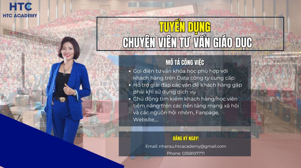 Tuyển dụng chuyên viên tư vấn giáo dục
